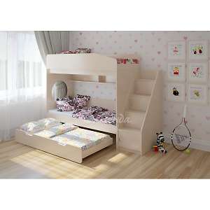 Кровать трехъярусная Легенда 10.5