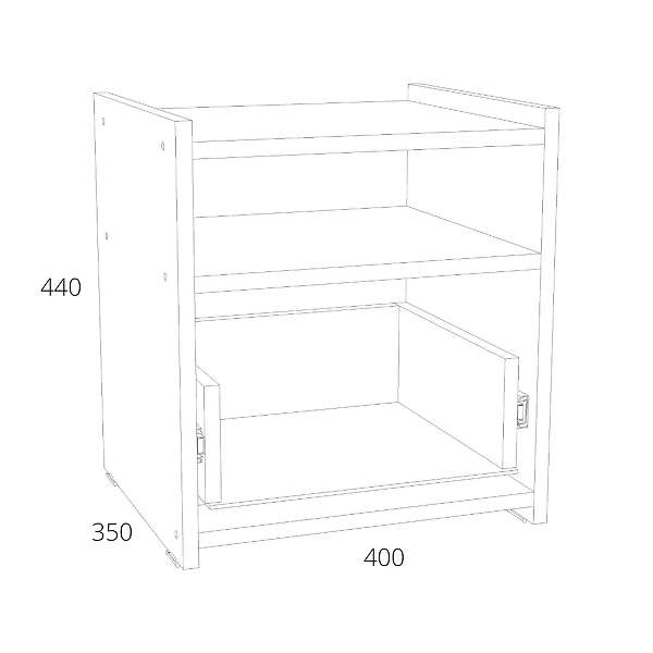 Купить тумба прикроватная симпл нм 013.11 - 1 799 руб.