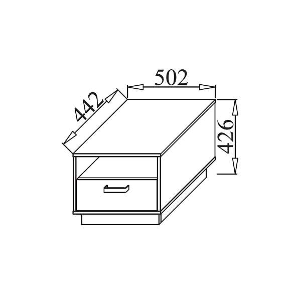 Купить тумба прикроватная ивушка-9 квадро - 4 750 руб.
