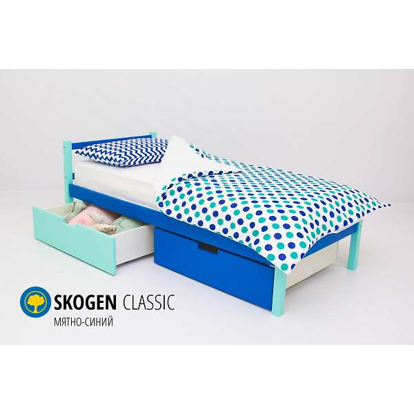 Купить кровать svogen classic мятно-синий - 7 890 руб.