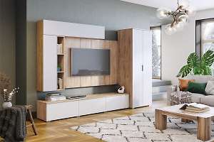 Гостиная модульная Сканди. Комплект 1, белый