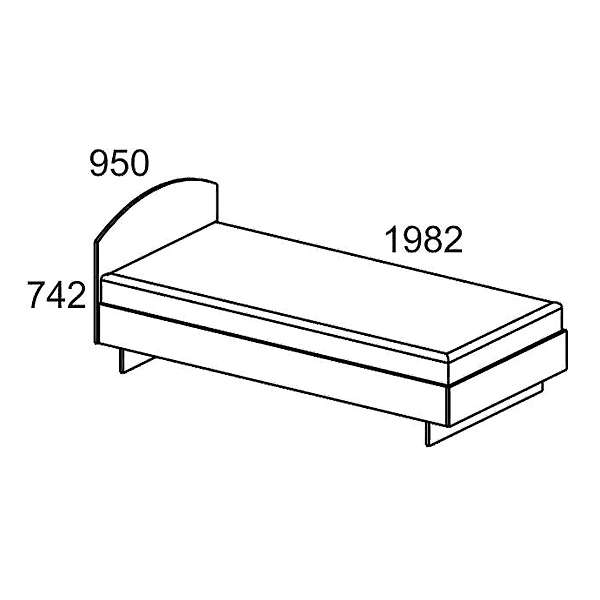 Купить кровать к-0,9 - 4 256 руб.