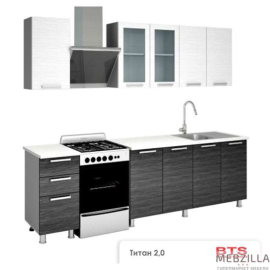 Купить кухня титан 2.0 м люкс комплект 5 - 33 625 ₽