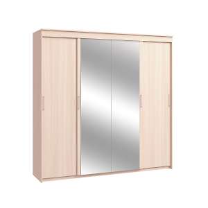 Шкаф-купе четырехдверный с двумя платяными отделениями Топ-Лайн