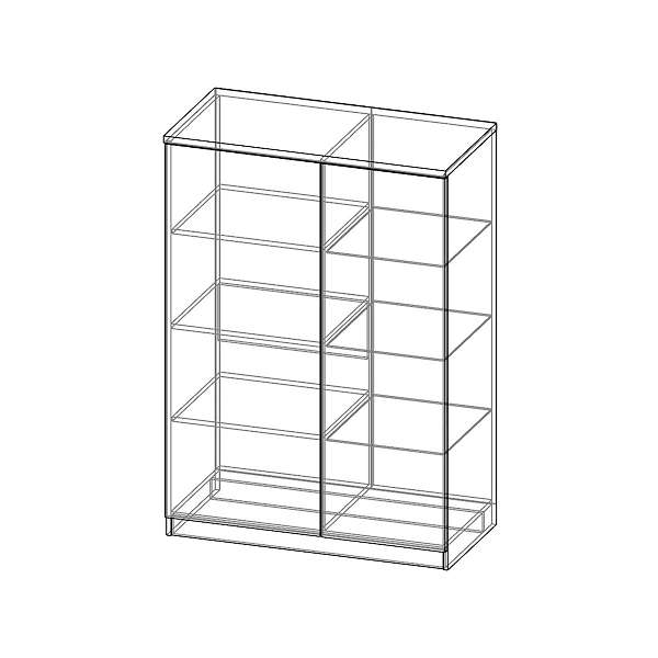 Купить шкаф со стеклом домино дм-23 - 16 150 ₽