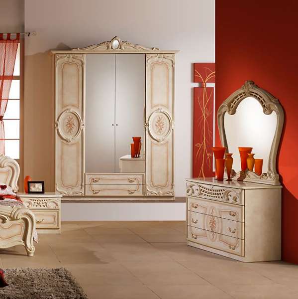 Купить спальный комод с зеркалом роза - 29 040 руб.