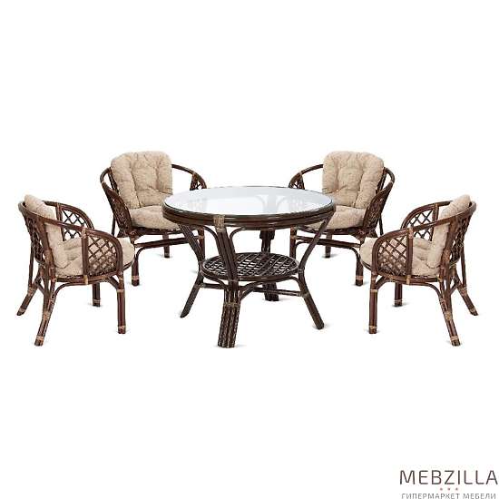 Купить комплект обеденный (стол + 4 кресла) 22/02 + 03/10в - 55 784 ₽