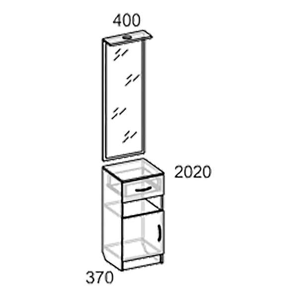 Купить зеркало с тумбой м-1 машенька - 3 561 руб.