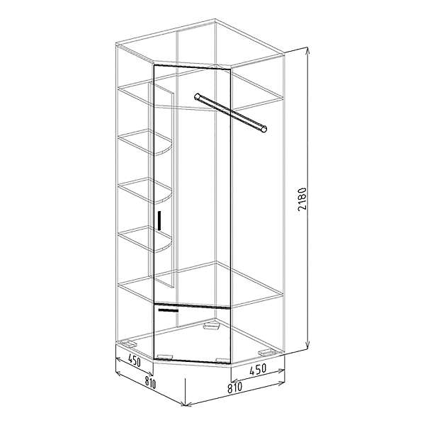 Купить шкаф угловой 10 статус - 13 156 руб.