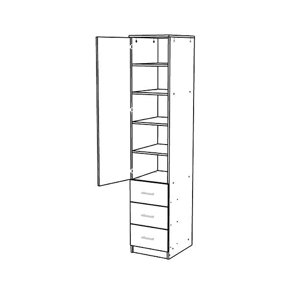 Купить шкаф-пенал ярофф №2 - 10 890 ₽