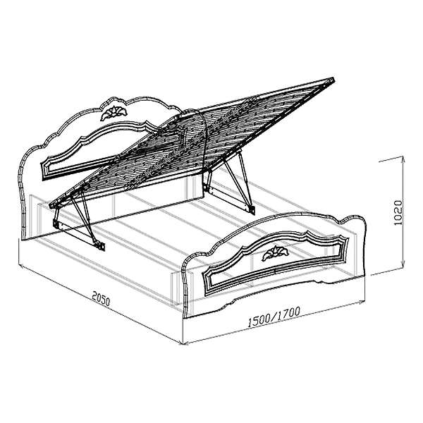 Купить кровать №1 1,4 корона - 17 541 руб.