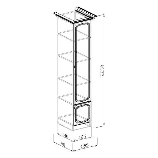 Купить пенал бельевой 15 диана мдф - 9 747 руб.