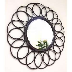 Зеркало из натурального ротанга 50/01-М