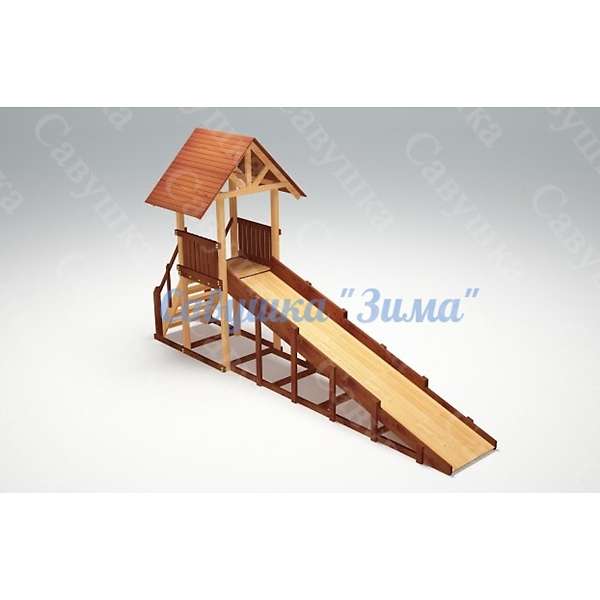 Купить зимняя деревянная горка савушка зима 5 - 99 000 руб.