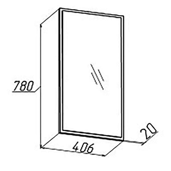 Купить зеркало навесное 1 hyper - 1 640 ₽