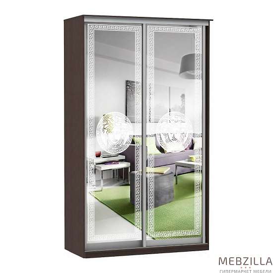 Купить шкаф-купе модерн (зеркало с пескоструем) - 27 191 руб.