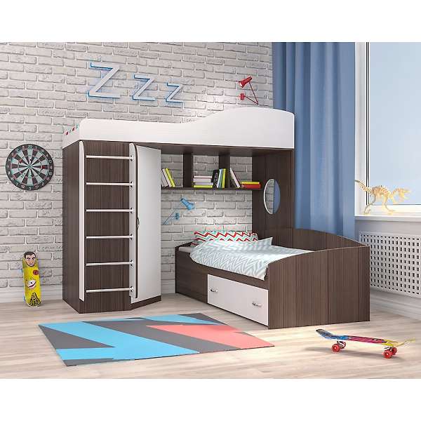 Купить кровать двухъярусная кадет 2 с металлической лестницей - 34 170 руб.