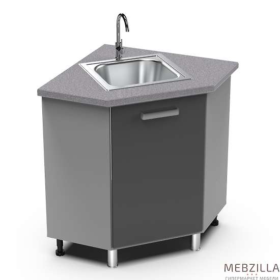 Купить угловая мойка 850х850 угол скос бомбей ум - 4 205 руб.