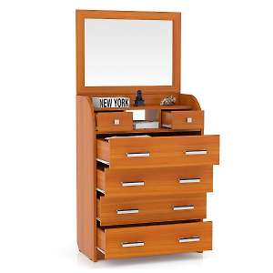 Комод С-МД-К6 + зеркало подвесное в раме