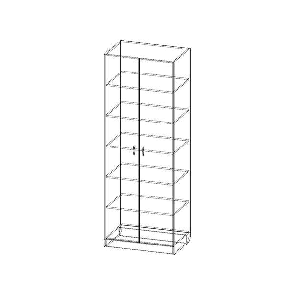 Купить шкаф двухстворчатый шр-221 - 10 180 ₽