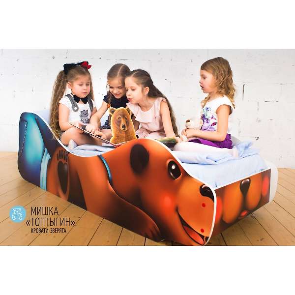 Купить кровать-зверенок мишка-топтыгин - 8 690 руб.