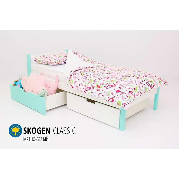 Купить кровать svogen classic мятно-белый - 7 890 руб.
