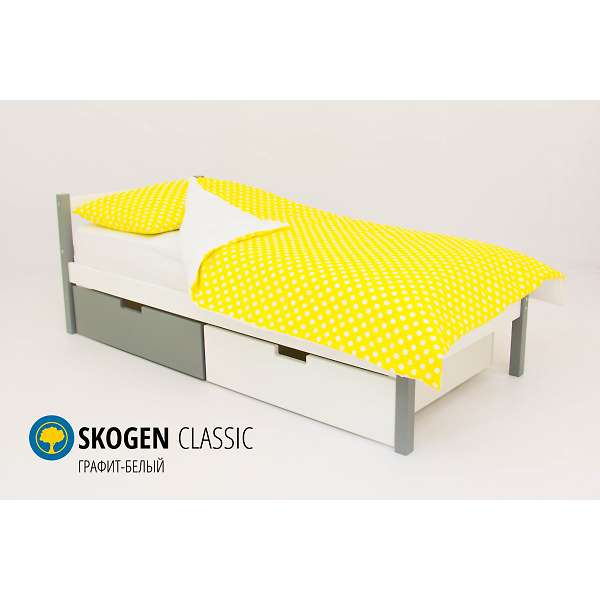 Купить кровать svogen classic графит-белый - 7 890 руб.