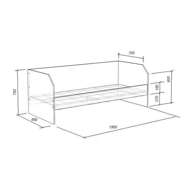 Купить кровать легенда 13.1 с полками - 15 890 ₽