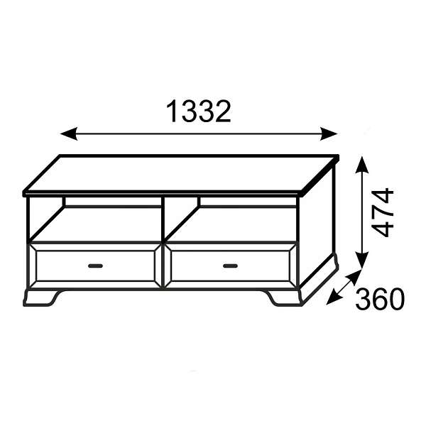 Купить тумба для телеаппаратуры венеция 13 - 10 799 ₽