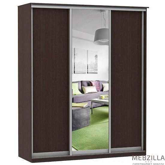 Купить шкаф-купе модерн 2362 (дверь/зеркало, 3 секции) - 38 802 руб.