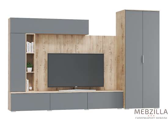 Купить гостиная модульная сканди. комплект 1, смоки - 51 301 руб.