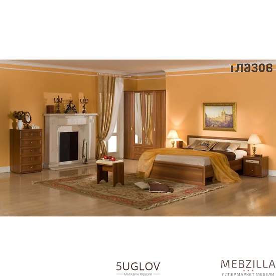 Купить спальня милана комплектация 2 (орех) - 65 918 руб.