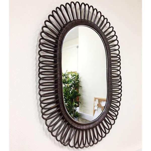 Купить зеркало из натурального ротанга 50/03-м - 9 435 ₽