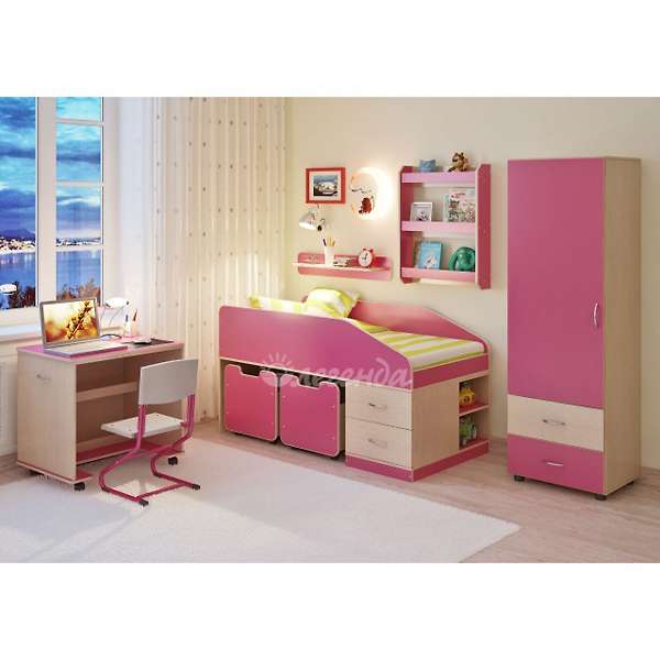 Купить детская стенка легенда №12 с полками - 32 370 ₽