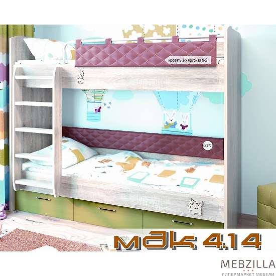 Купить кровать двухъярусная №5 мдк 4.14 - 21 635 руб.