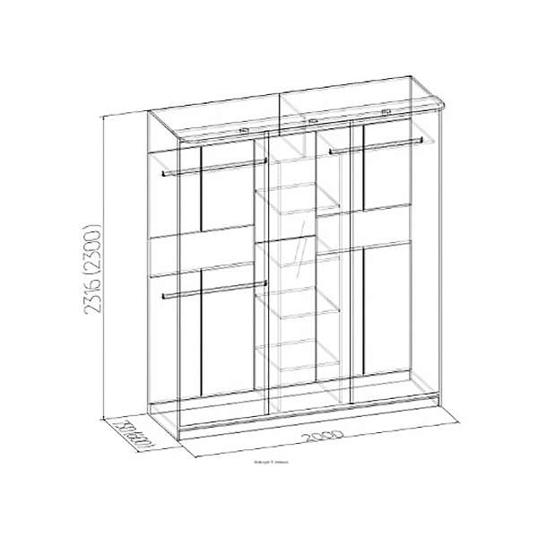 Купить шкаф-купе 2000 домашний - 41 799 руб.