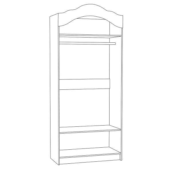 Купить шкаф двухстворчатый 13.195 роуз - 14 133 руб.