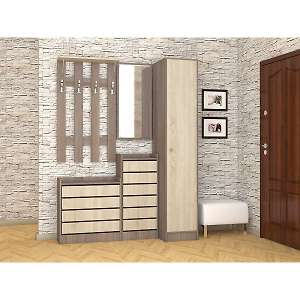 Прихожая Ямайка Комплект 3 (Ясень Шимо)