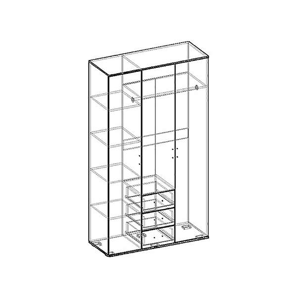 Купить шкаф трехдверный альтернатива - 17 748 руб.