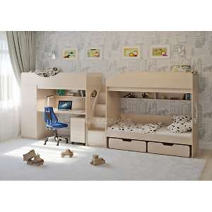 Кровать трехъярусная Легенда 10.6