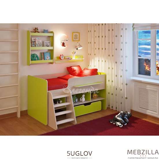 Купить кровать легенда 6 с полками - 18 290 ₽