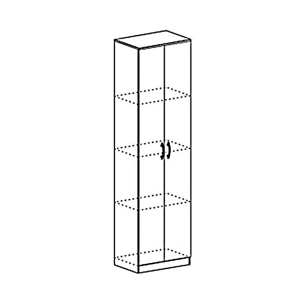 Купить шкаф с полками лдсп макарена шк 301 - 6 240 руб.