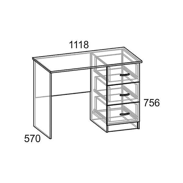 Купить компьютерный стол пкс-3 стандарт - 4 560 руб.