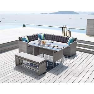 Комплект обеденный (стол обеденный + угловой диван + скамья) 210339