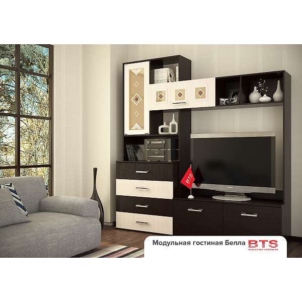 Купить гостиная белла центральная секция - 19 865 руб.