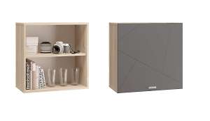 Скайлайн Шкаф настенный (600) графит