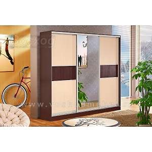 Шкаф-купе трехдверный КЛ3/60/2.0 Люкс