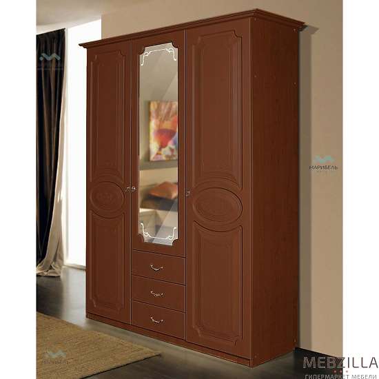 Купить шкаф трехдверный с ящиками ивушка-5 - 45 080 руб.