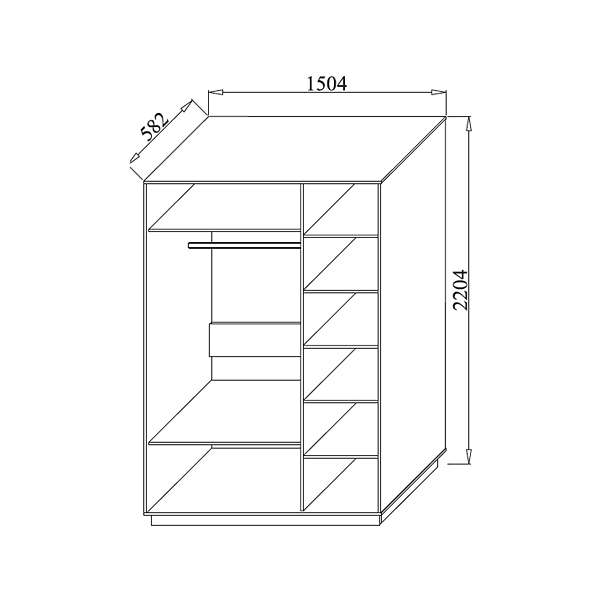 Купить шкаф трехдверный ивушка-9 квадро - 33 890 руб.