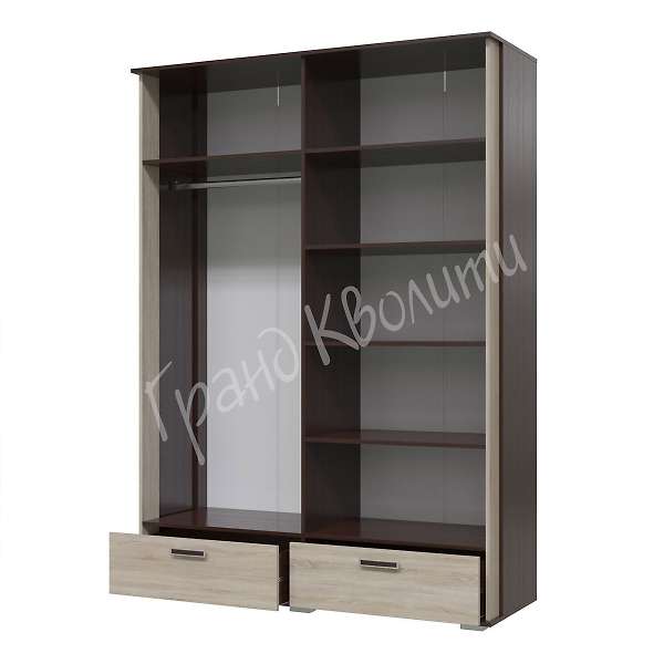 Купить шкаф 4-х дверный с ящиками даллас 4-4818 - 26 640 руб.